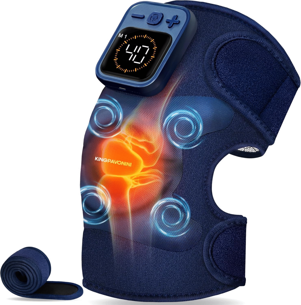 KingPavonini Wireless Knee Massager Review: Heated Knee Brace with 4 Motors for Pain Relief 1 image 125