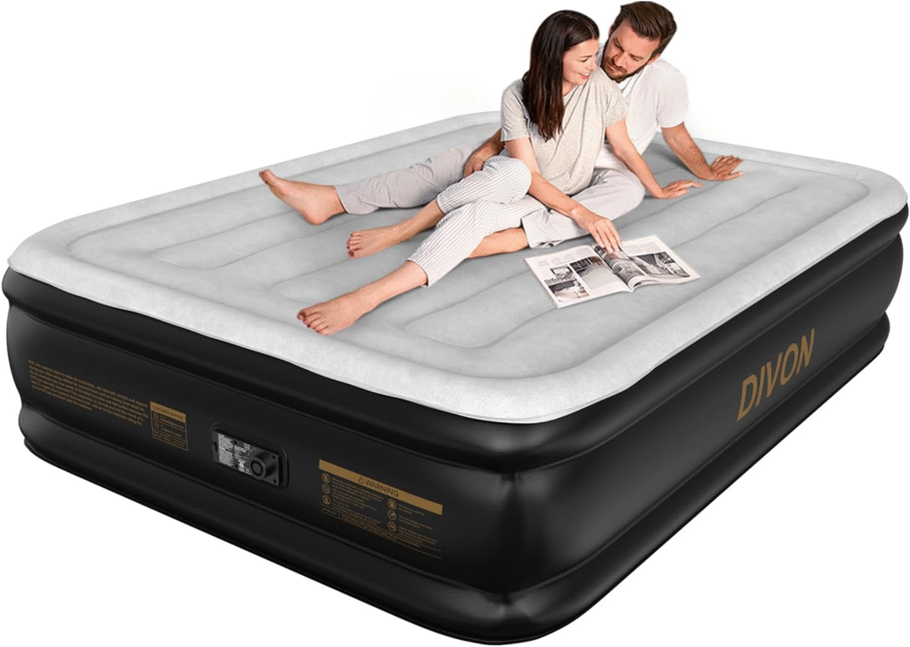 DIVON Full Air Mattress with Built-in Pump – 18” High Inflatable Bed (660 lbs Capacity) 1 image 149