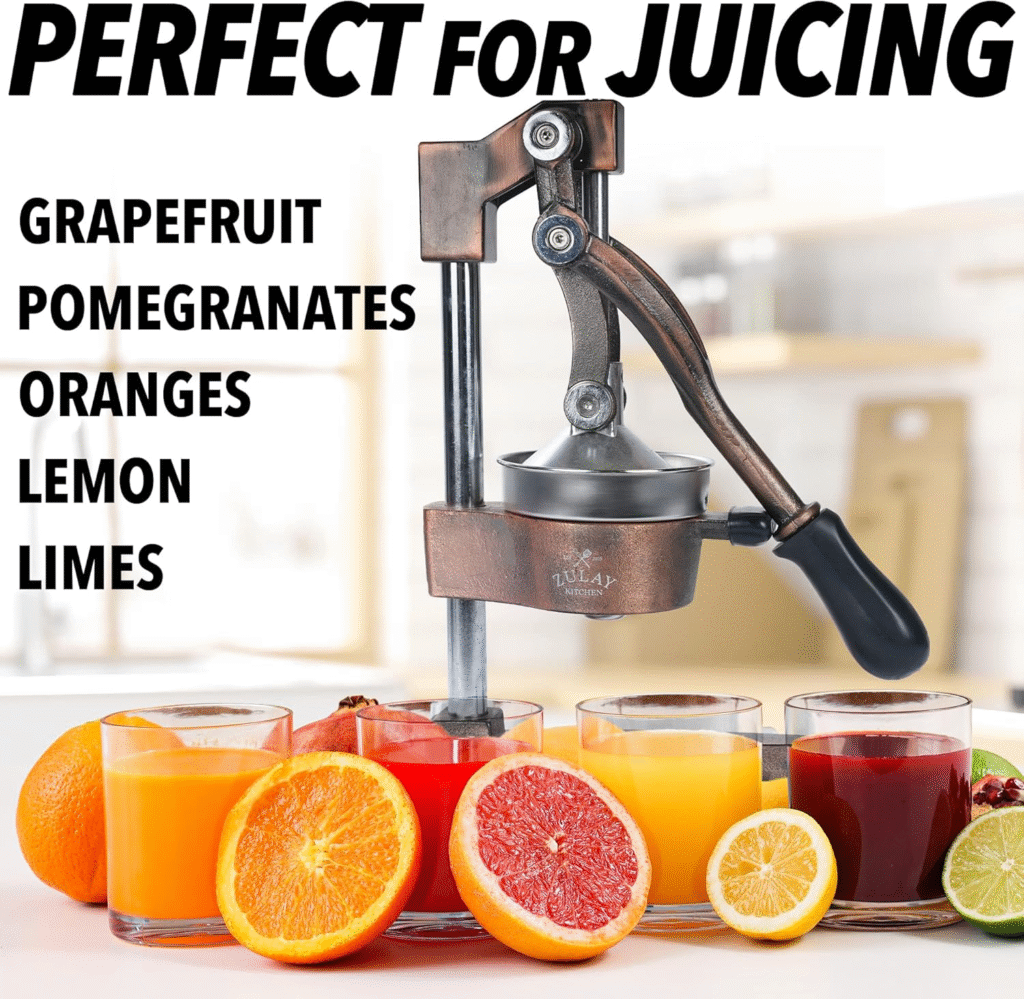 Zulay Kitchen Cast-Iron Orange Juice Squeezer Review – The Heavy-Duty Citrus Press You’ll Love 1 image 150