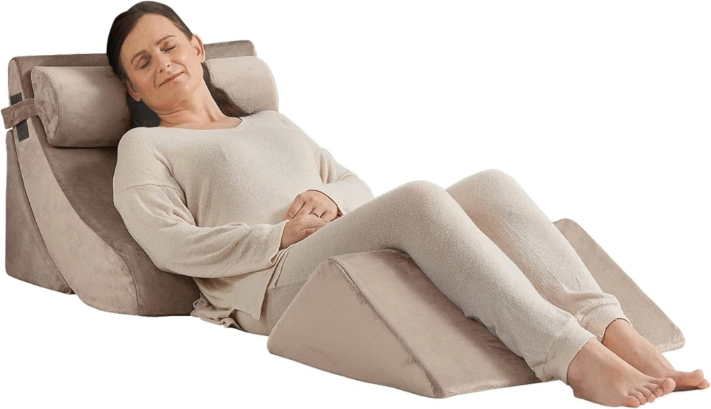 Axelrod 4PCS Orthopedic Bed Wedge Pillow Set Review: Best Adjustable Foam Support for Pain Relief, GERD & Post-Surgery Comfort 1 image 17