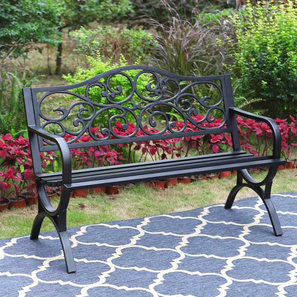 MFSTUDIO 50-Inch Outdoor Garden Bench Review – Stylish Comfort for Your Yard, Porch, or Patio 1 image 24