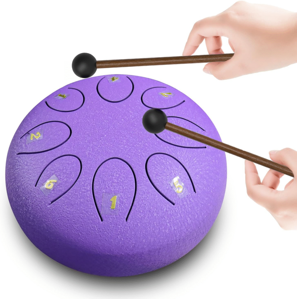REGIS Alloy Steel Tongue Drum Review: 6-Inch Chakra Tank Drum for Relaxation, Meditation & Music Therapy 1 image 34