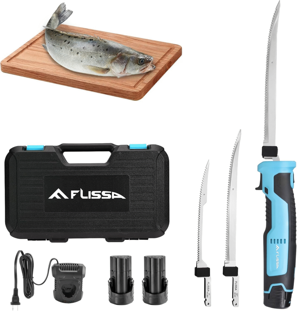 FLISSA Cordless Electric Fillet Knife Review – Powerful, Portable & Perfect for Effortless Fish Filleting 1 image 68