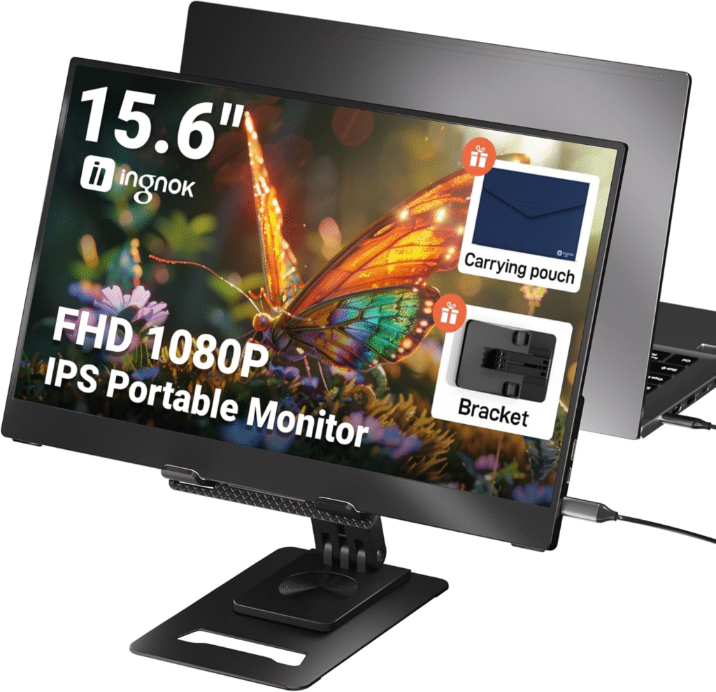 Ingnok 15.6" Portable Monitor Review – Ultra-Slim FHD Screen Extender for Travel, Office & Gaming 1 image 69