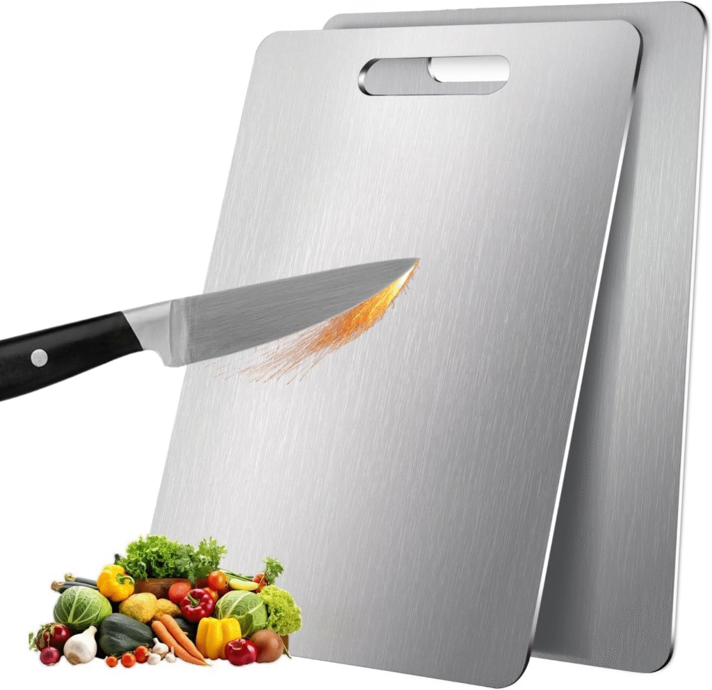 2 Pack Titanium Cutting Boards – The Ultimate Kitchen Upgrade for Hygiene & Durability (18x12) 1 image 82