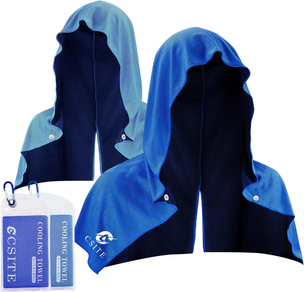 Stay Cool This Summer with 2 Pack Cooling Hoodie Towels - Instant Cooling for Neck & Face, UPF 50 Sun Protection, Ideal for Sports, Camping, and More! 1 image 84