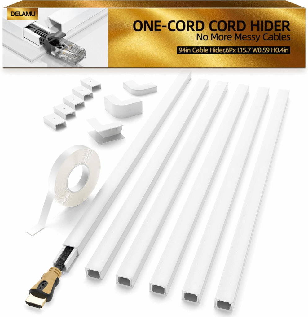 Delamu Cord Hider Review – The Ultimate 94.5-Inch Cable Management Solution for a Clean, Safe Home 1 image 89