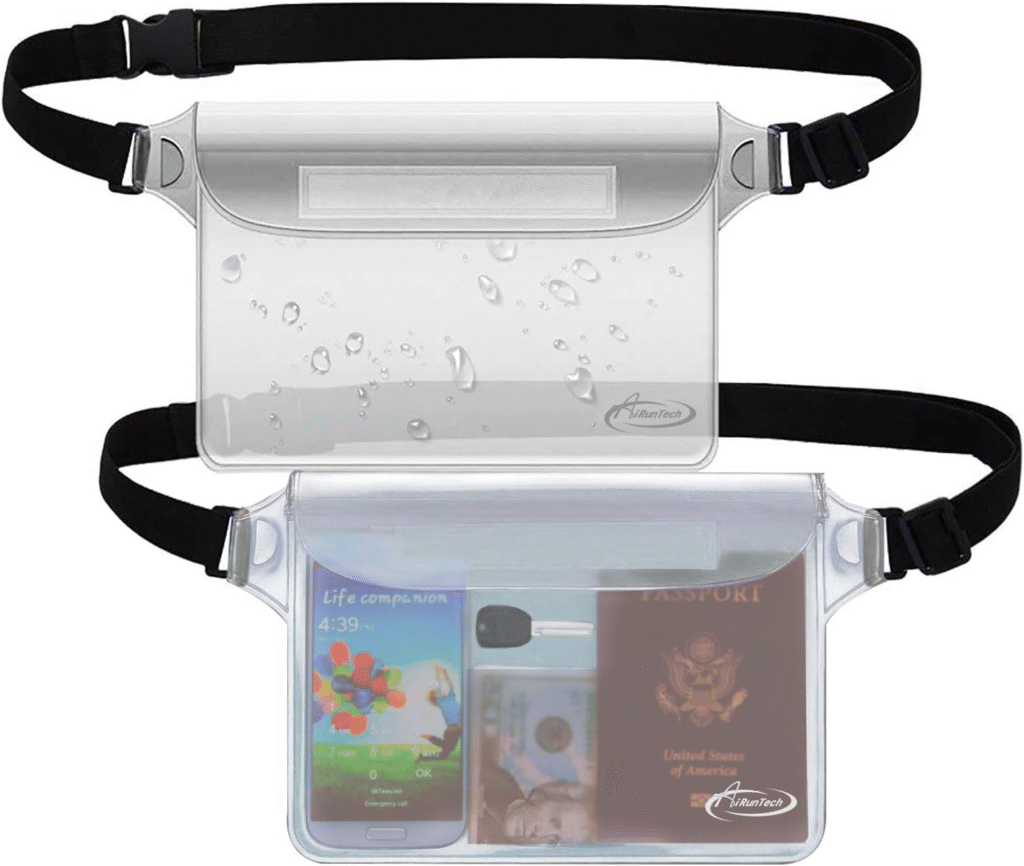 AiRunTech Waterproof Pouch Review (2-Pack): 32 ft Waterproof Waist Bag for Beach, Boating, Swimming, Snorkeling, and Kayaking 1 image 83