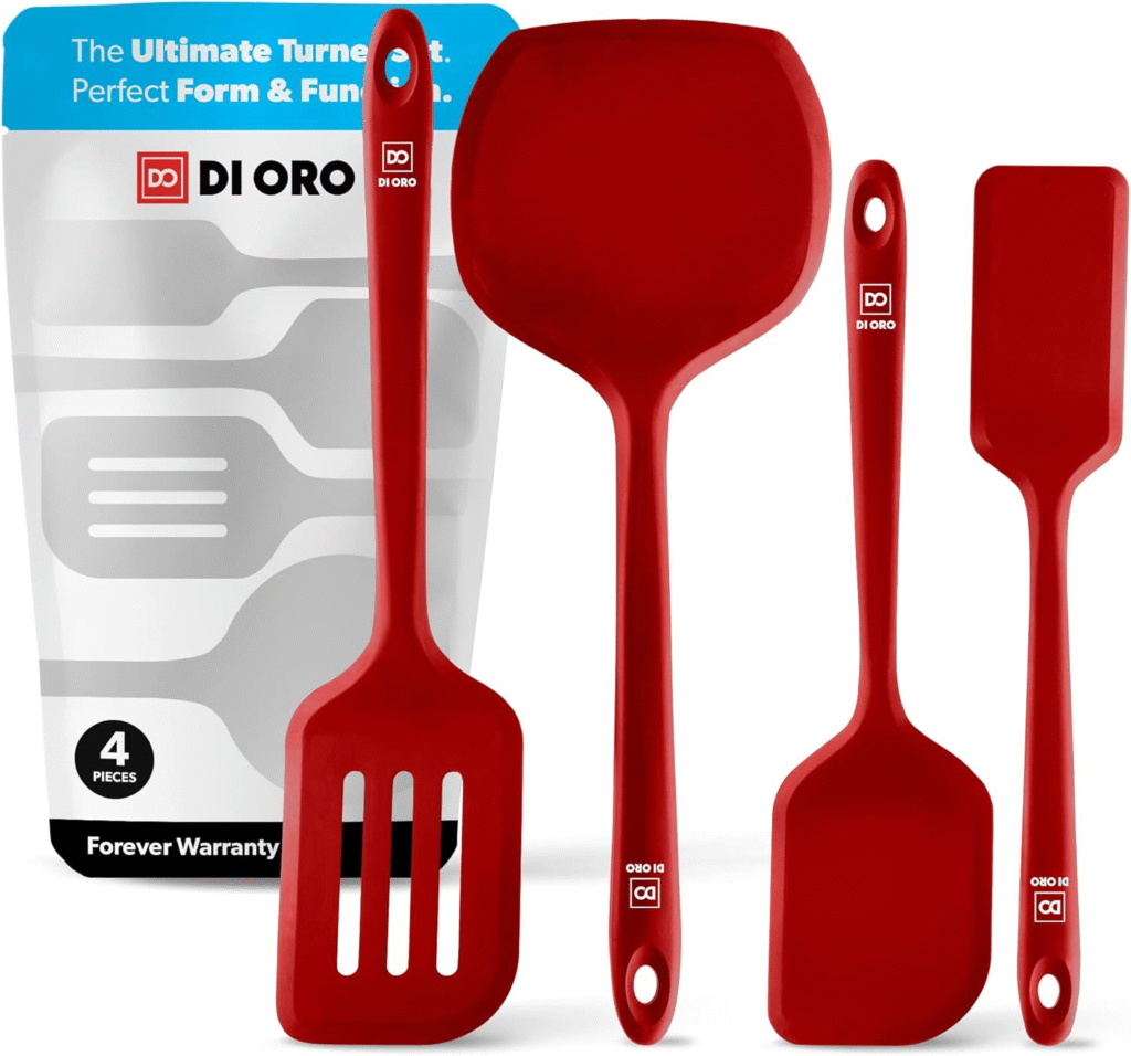 DI ORO Seamless Series Moda 4-Piece Silicone Turner Spatula Set Review: The Ultimate Heat-Resistant Kitchen Tool for Every Home Chef 1 image 109