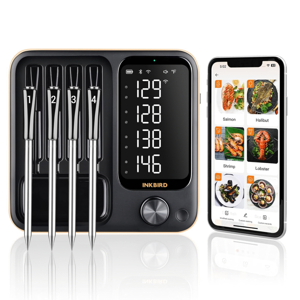 Best 4-Probe WiFi Wireless Meat Thermometer 2025 Review — INKBIRD INT-14-BW for Perfect BBQ, Grill & Smoker Cooking 1 image 161