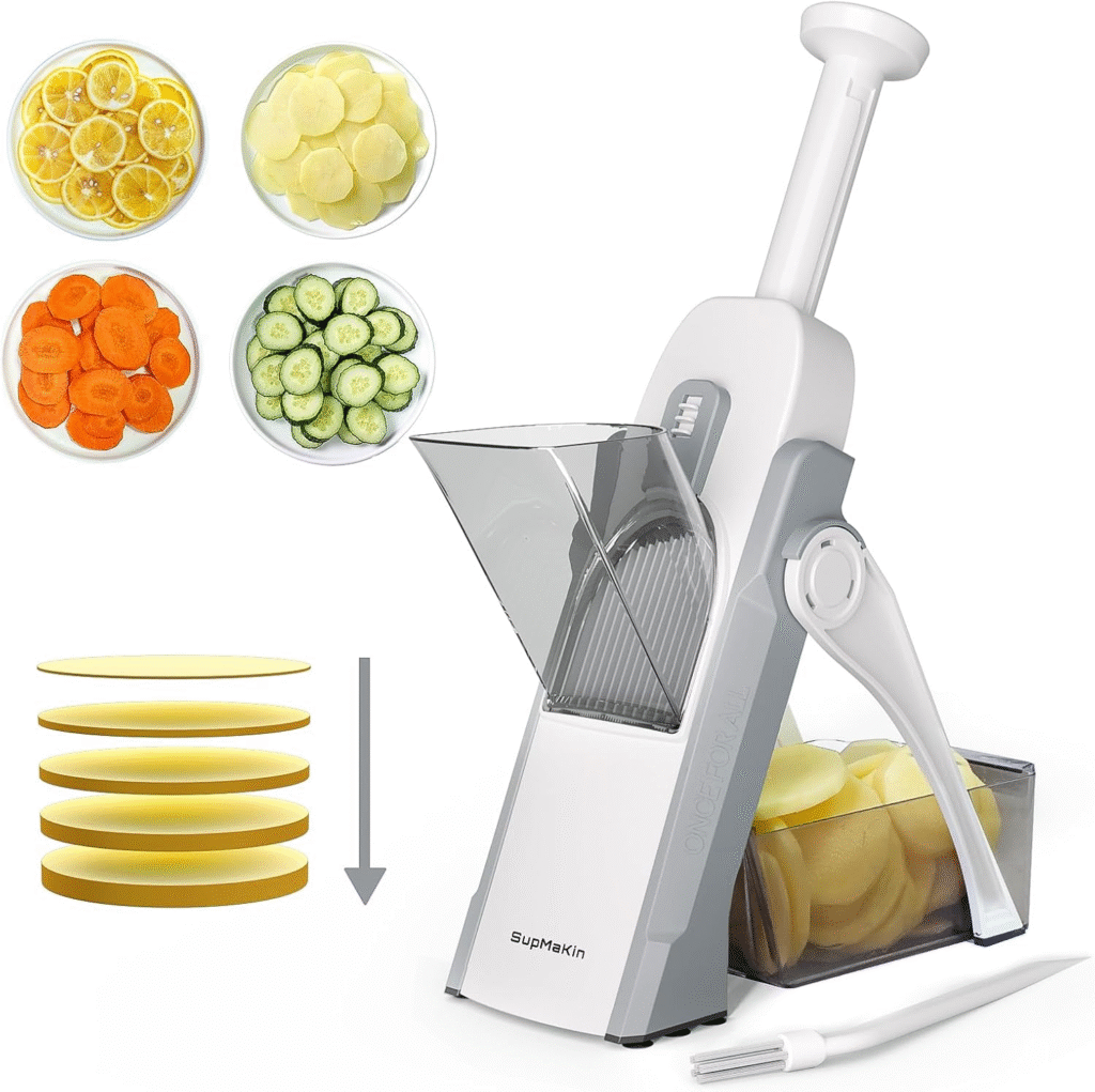 SupMaKin Safe Mandoline Slicer Review: Hands-Safe, Adjustable 0.1–8 mm Slices for Faster Chips, Salads, and Meal Prep 1 image 72