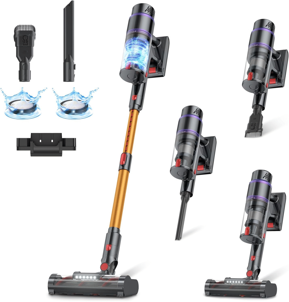 Cordless Vacuum Cleaner Review: 550W/50KPa Power, 70-Minute Runtime, Smart Auto Mode, LED Touch Display, Self-Standing — Built for Pet Hair, Carpets, and Hard Floors 1 image 77